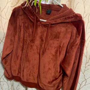 Fuzzy pull over sweater